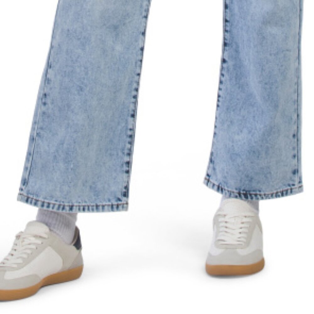 NEW FLYING ANGEL womens High Rise Jeans light wash 253 - Picture 6 of 6
